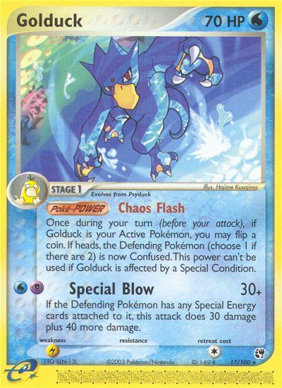 Golduck (17/100) [EX: Sandstorm] | Rock City Comics