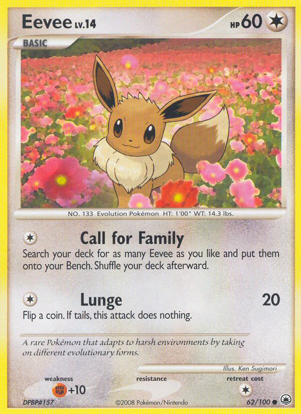 Eevee (62/100) [Diamond & Pearl: Majestic Dawn] | Rock City Comics