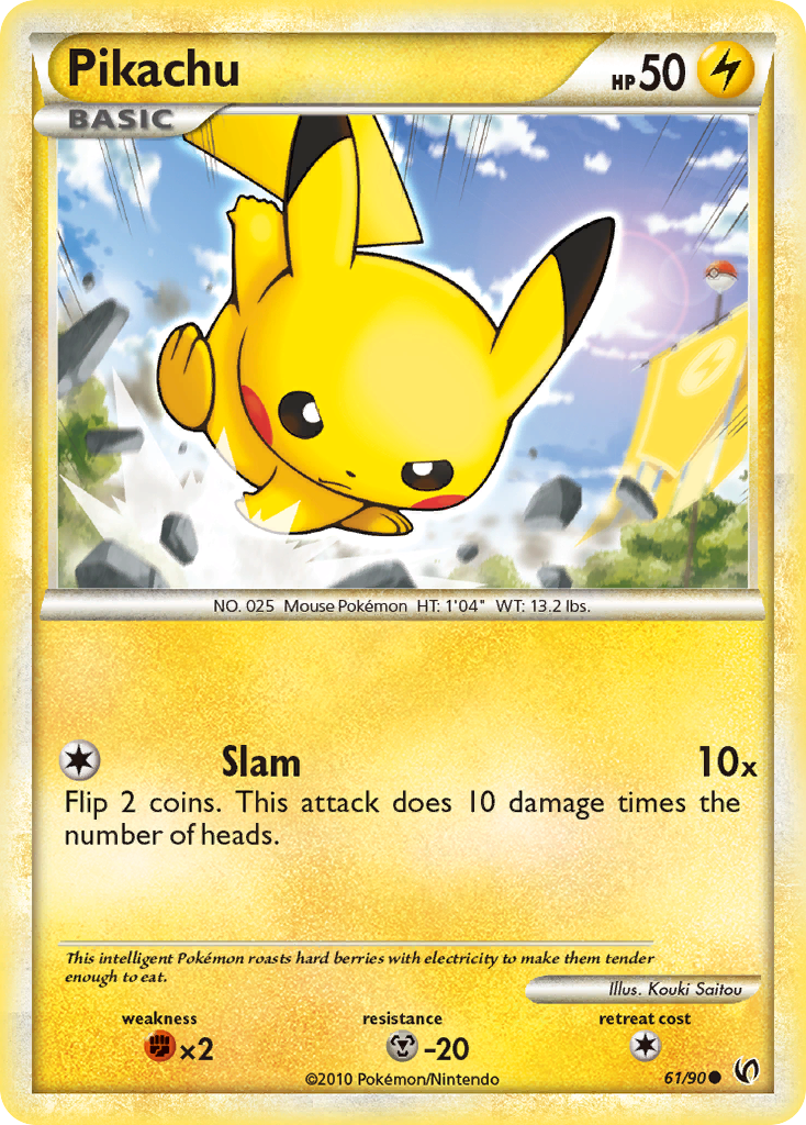 Pikachu (61/90) [HeartGold & SoulSilver: Undaunted] | Rock City Comics