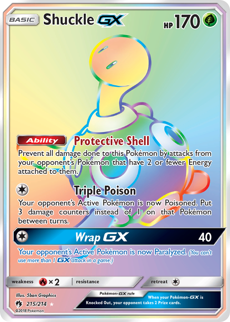 Shuckle GX (215/214) [Sun & Moon: Lost Thunder] | Rock City Comics