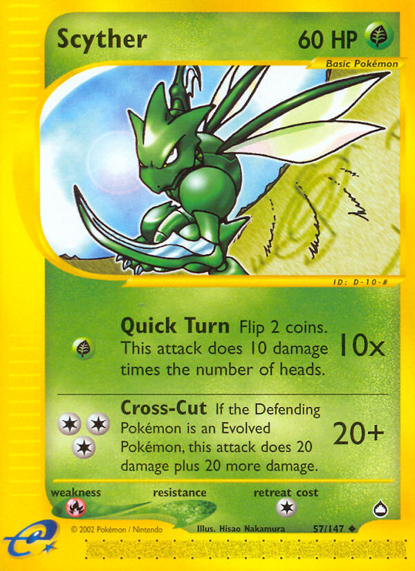 Scyther (57/147) [Aquapolis] | Rock City Comics