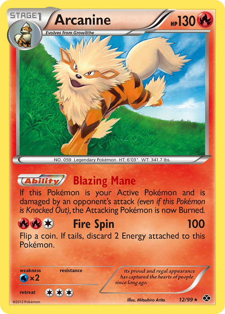 Arcanine (12/99) [Black & White: Next Destinies] | Rock City Comics