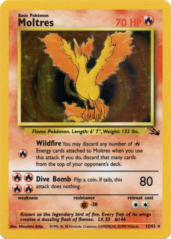 Moltres (12/62) [Fossil Unlimited] | Rock City Comics
