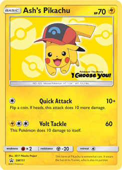 Ash's Pikachu (SM111) [Sun & Moon: Black Star Promos] | Rock City Comics