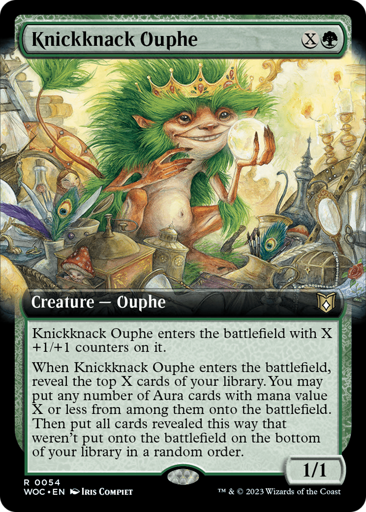 Knickknack Ouphe (Extended Art) [Wilds of Eldraine Commander] | Rock City Comics