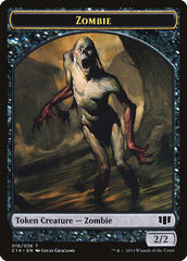 Horror // Zombie (016/036) Double-sided Token [Commander 2014 Tokens] | Rock City Comics