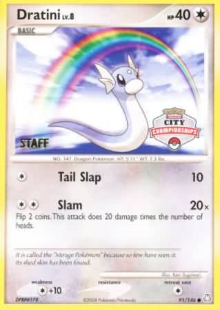 Dratini (91/146) (City Championship Promo Staff) [Diamond & Pearl: Legends Awakened] | Rock City Comics