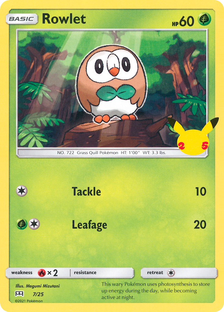 Rowlet (7/25) [McDonald's 25th Anniversary] | Rock City Comics