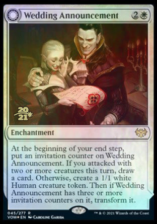 Wedding Announcement // Wedding Festivity [Innistrad: Crimson Vow Prerelease Promos] | Rock City Comics