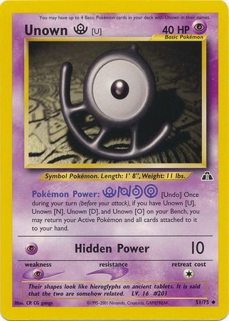 Unown [U] (51/75) [Neo Discovery Unlimited] | Rock City Comics