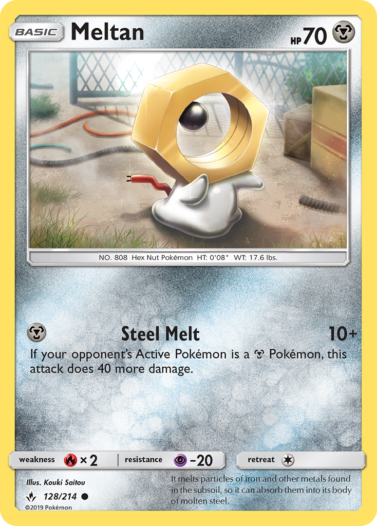 Meltan (128/214) [Sun & Moon: Unbroken Bonds] | Rock City Comics