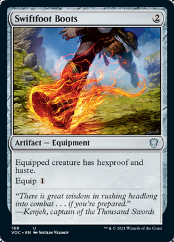 Swiftfoot Boots [Innistrad: Crimson Vow Commander] | Rock City Comics