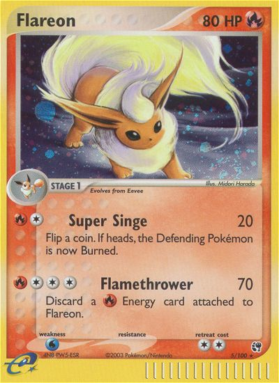 Flareon (5/100) [EX: Sandstorm] | Rock City Comics