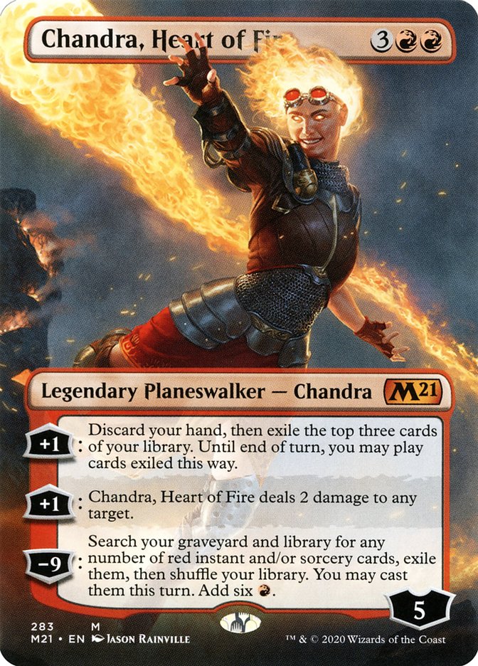 Chandra, Heart of Fire (Borderless) [Core Set 2021] | Rock City Comics