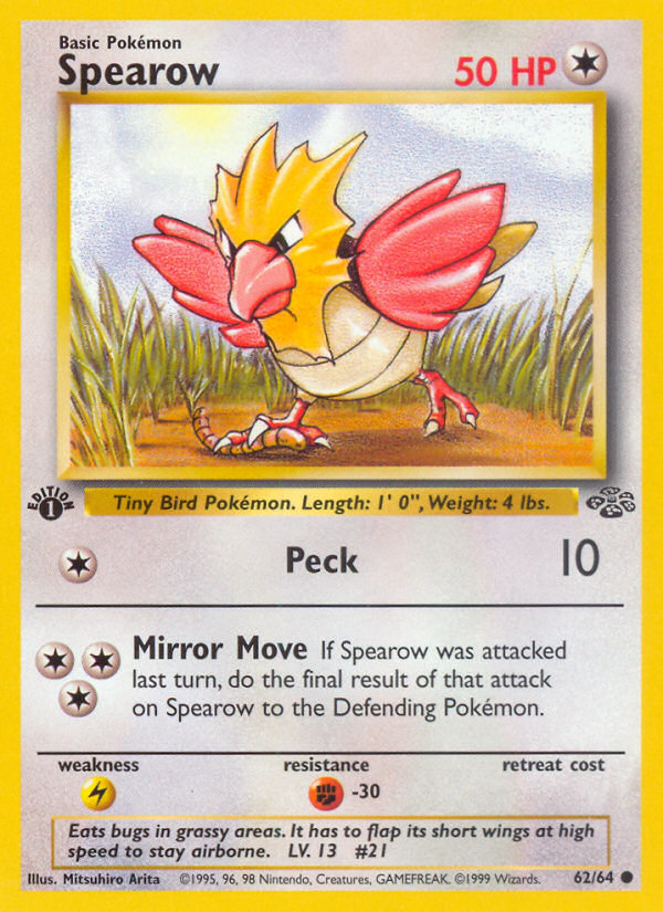 Spearow (62/64) [Jungle 1st Edition] | Rock City Comics