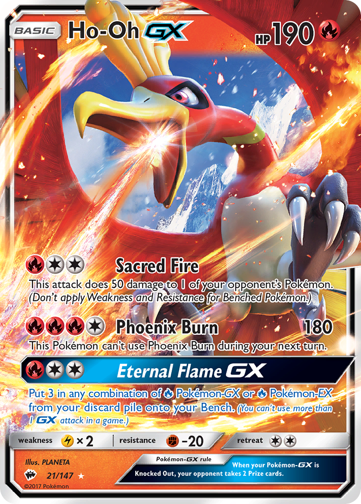 Ho-Oh GX (21/147) [Sun & Moon: Burning Shadows] | Rock City Comics