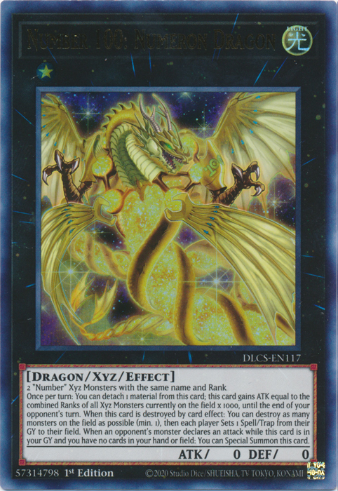 Number 100: Numeron Dragon [DLCS-EN117] Ultra Rare | Rock City Comics