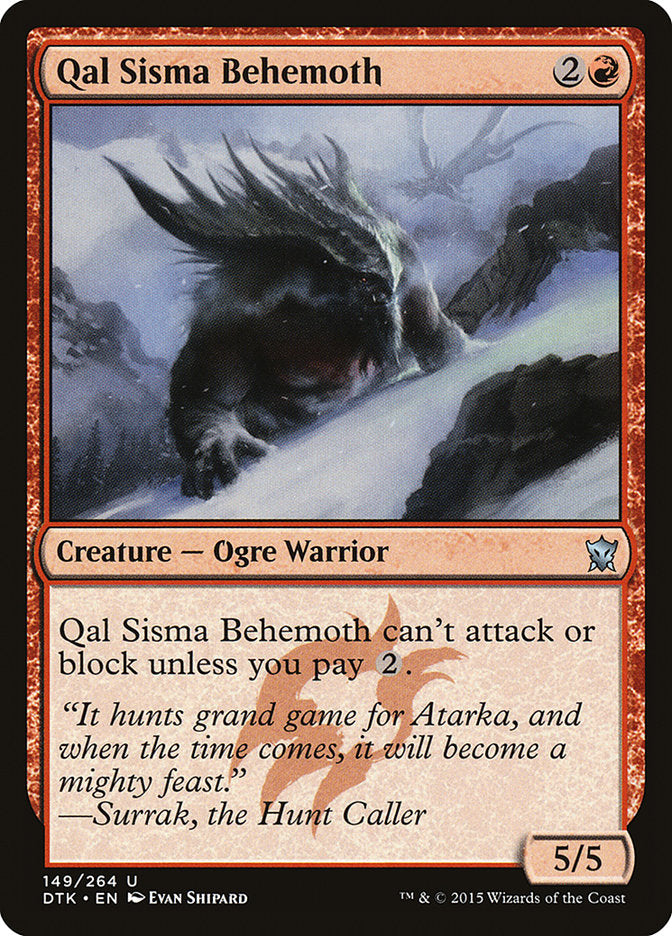 Qal Sisma Behemoth [Dragons of Tarkir] | Rock City Comics