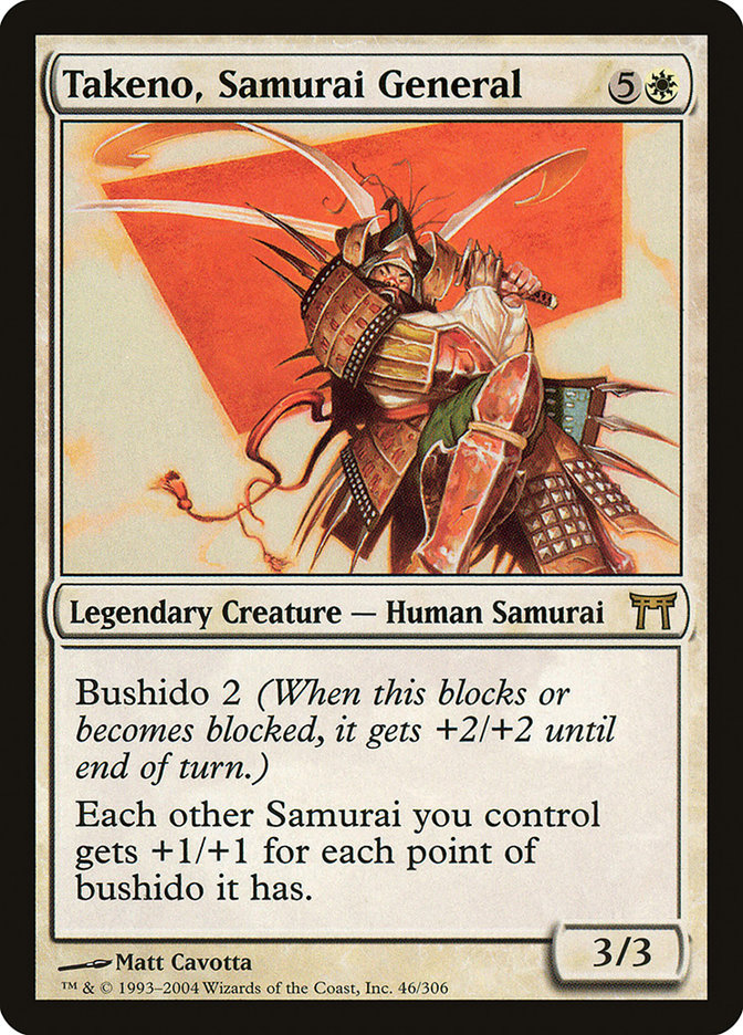 Takeno, Samurai General [Champions of Kamigawa] | Rock City Comics