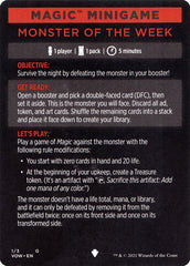 Monster of The Week (Magic Minigame) [Innistrad: Crimson Vow Minigame] | Rock City Comics