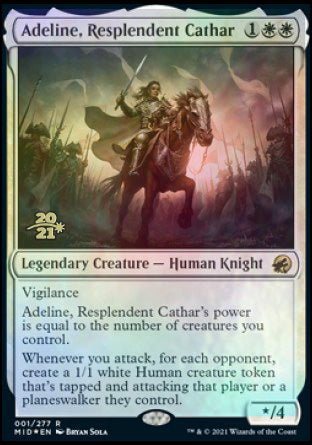 Adeline, Resplendent Cathar [Innistrad: Midnight Hunt Prerelease Promos] | Rock City Comics