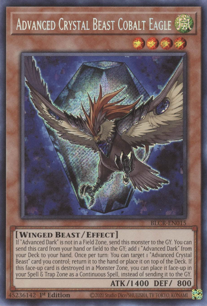 Advanced Crystal Beast Cobalt Eagle [BLCR-EN015] Secret Rare | Rock City Comics