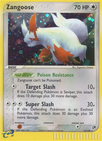 Zangoose (14/100) [EX: Sandstorm] | Rock City Comics