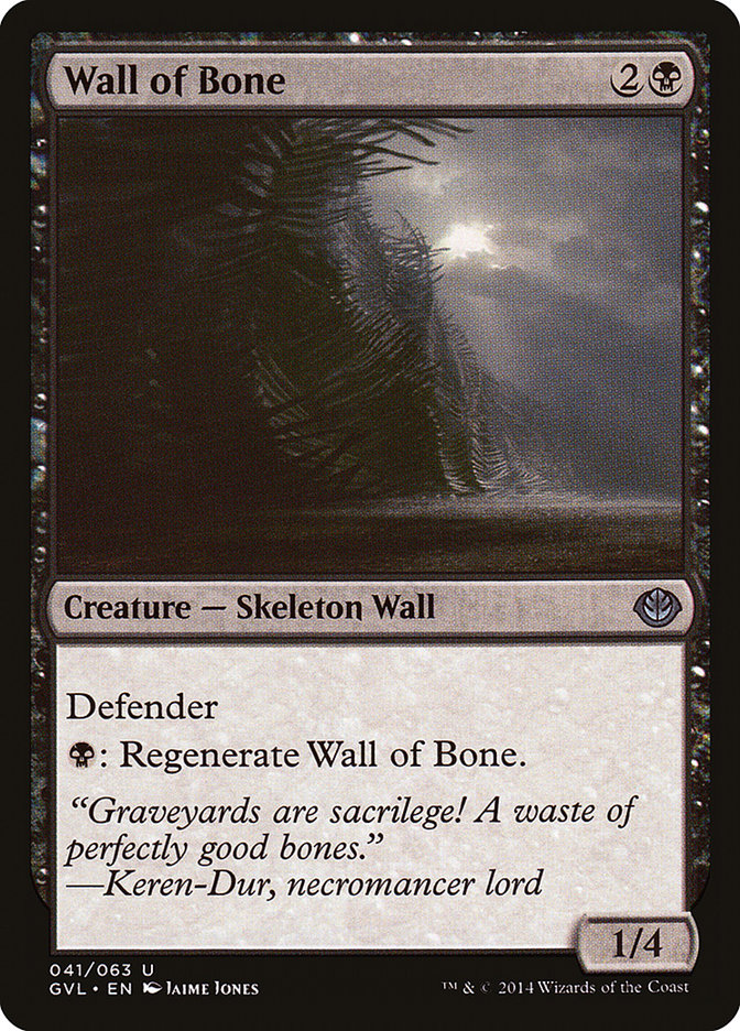 Wall of Bone (Garruk vs. Liliana) [Duel Decks Anthology] | Rock City Comics