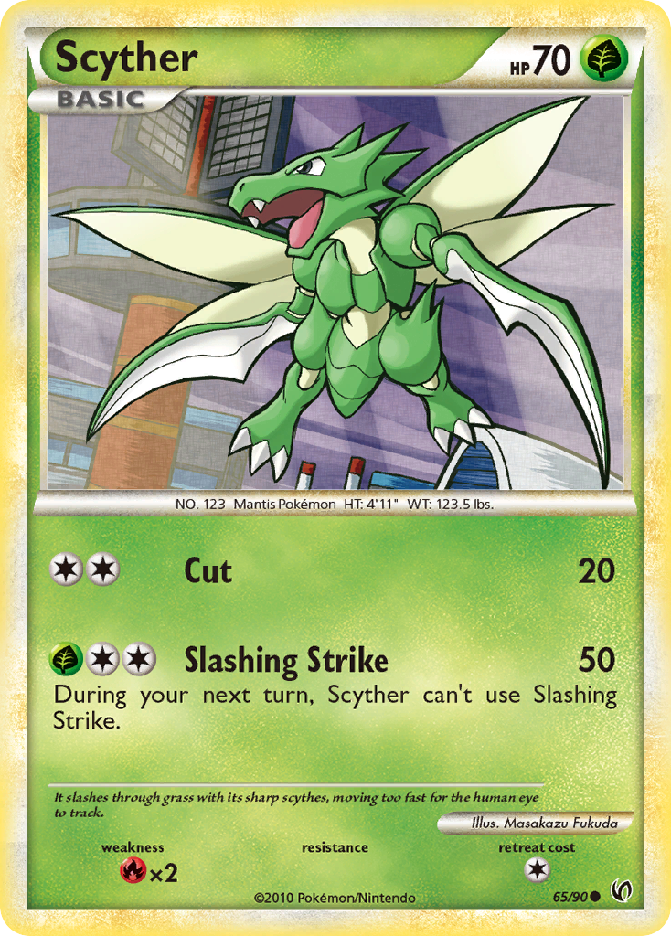 Scyther (65/90) [HeartGold & SoulSilver: Undaunted] | Rock City Comics