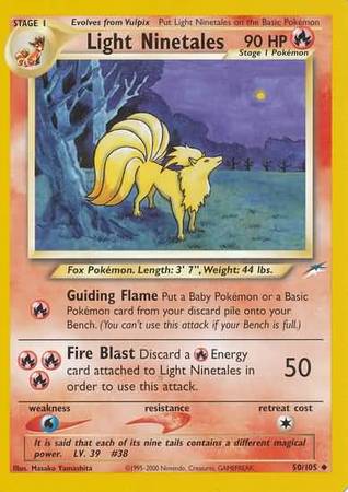 Light Ninetales (50/105) [Neo Destiny Unlimited] | Rock City Comics