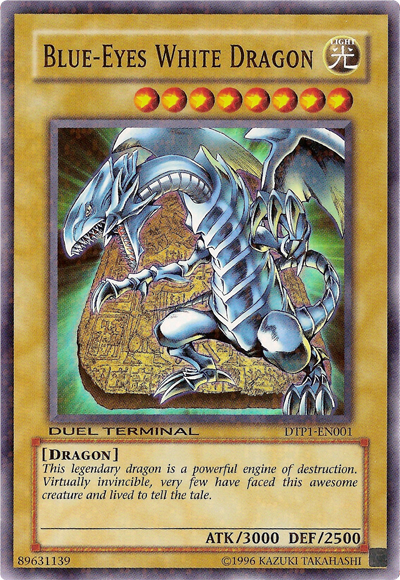 Blue-Eyes White Dragon [DTP1-EN001] Super Rare | Rock City Comics