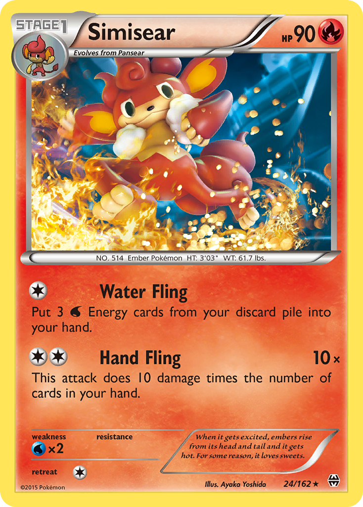 Simisear (24/162) [XY: BREAKthrough] | Rock City Comics