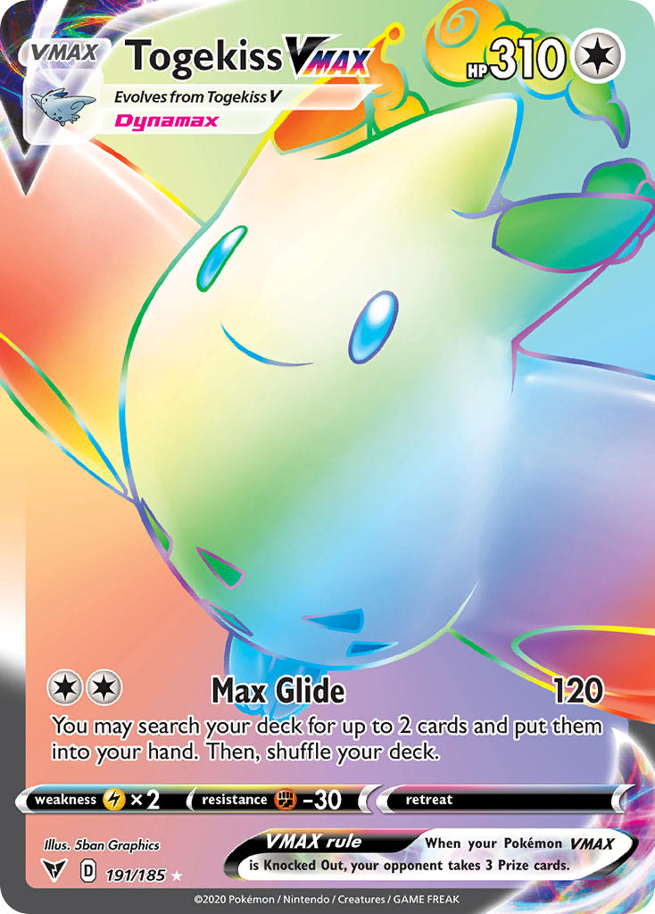 Togekiss VMAX (191/185) [Sword & Shield: Vivid Voltage] | Rock City Comics