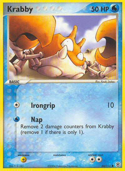 Krabby (66/112) [EX: FireRed & LeafGreen] | Rock City Comics