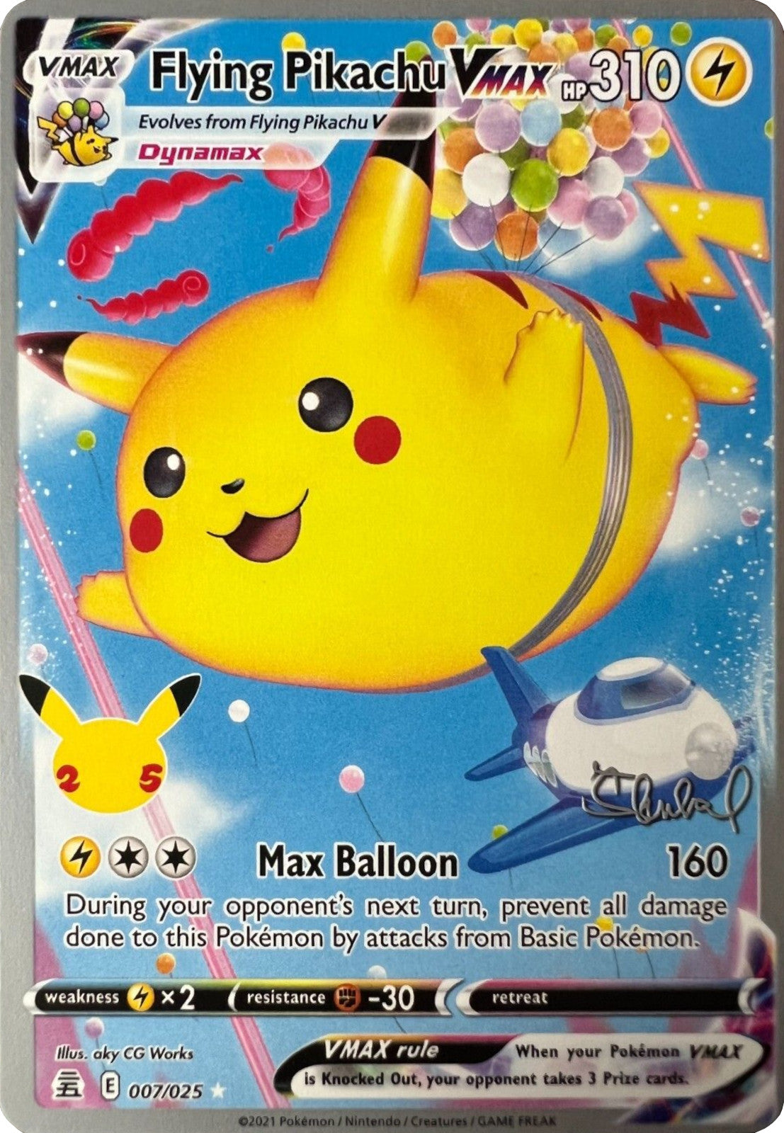 Flying Pikachu VMAX (007/025) (ADP - Ondrej Skubal) [World Championships 2022] | Rock City Comics