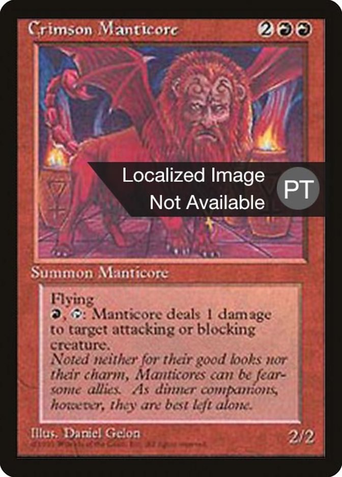 Crimson Manticore [Fourth Edition (Foreign Black Border)] | Rock City Comics