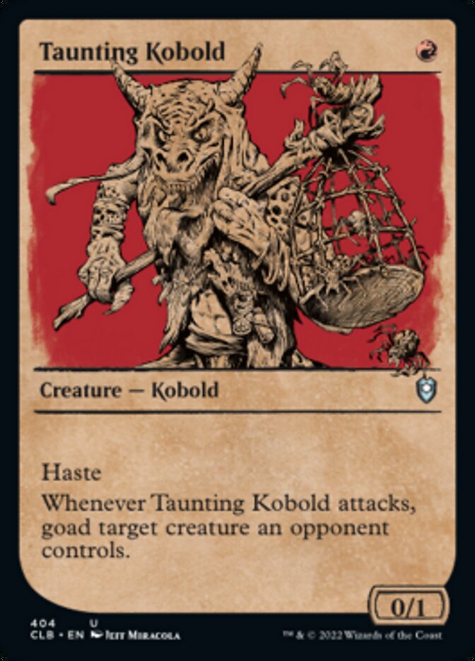 Taunting Kobold (Showcase) [Commander Legends: Battle for Baldur's Gate] | Rock City Comics