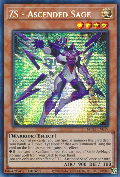 ZS - Ascended Sage [MP22-EN059] Prismatic Secret Rare | Rock City Comics