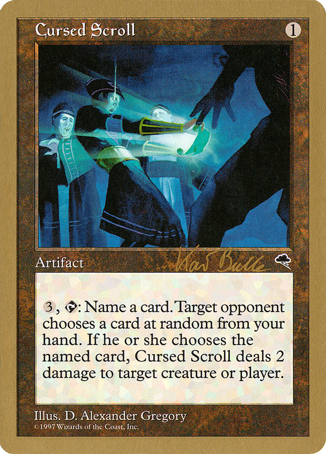 Cursed Scroll (Kai Budde) [World Championship Decks 1999] | Rock City Comics