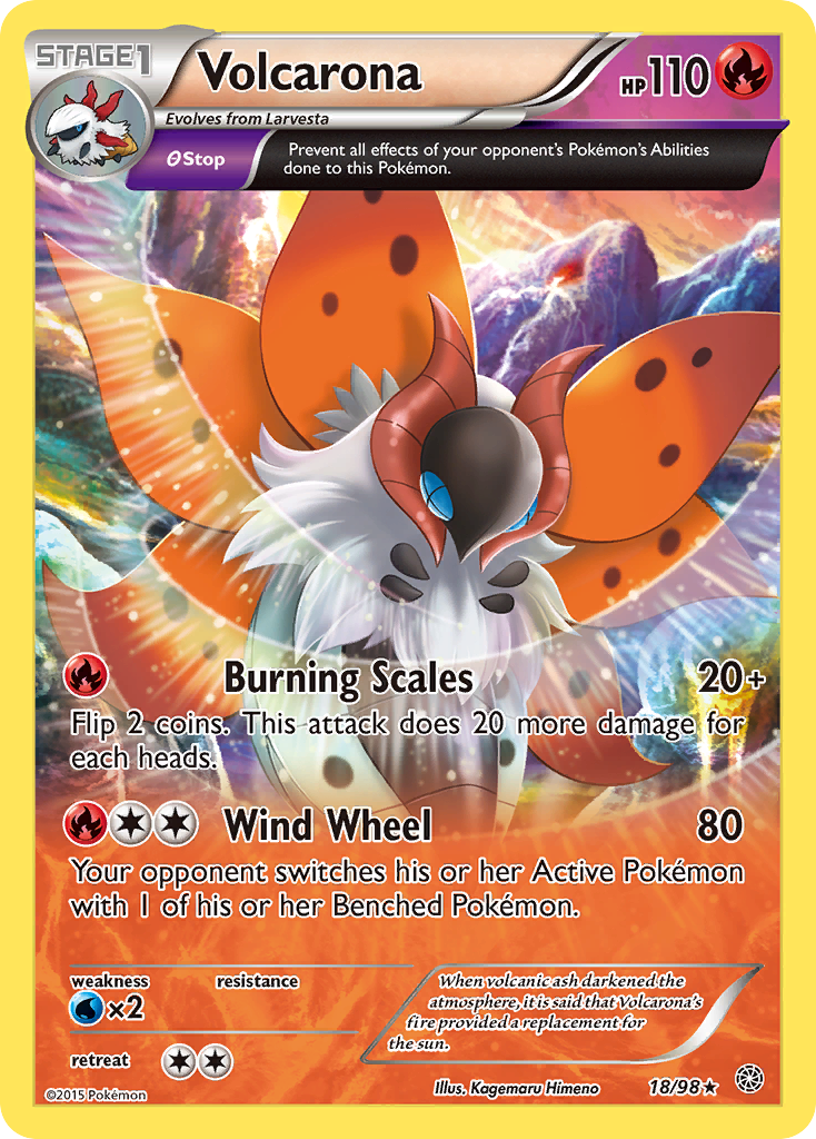 Volcarona (18/98) [XY: Ancient Origins] | Rock City Comics