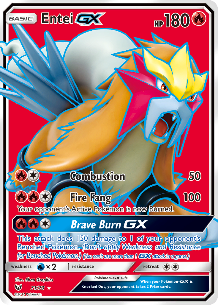 Entei GX (71/73) [Sun & Moon: Shining Legends] | Rock City Comics