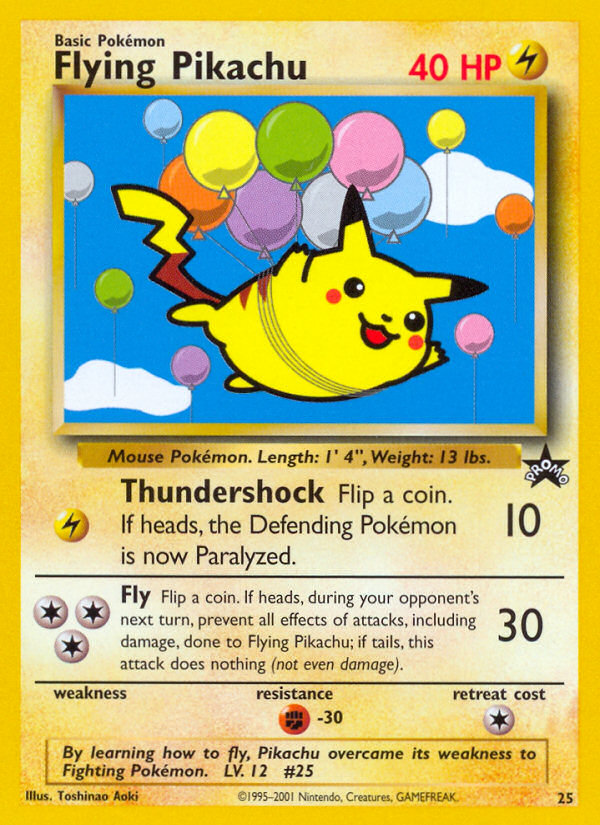 Flying Pikachu (25) [Wizards of the Coast: Black Star Promos] | Rock City Comics