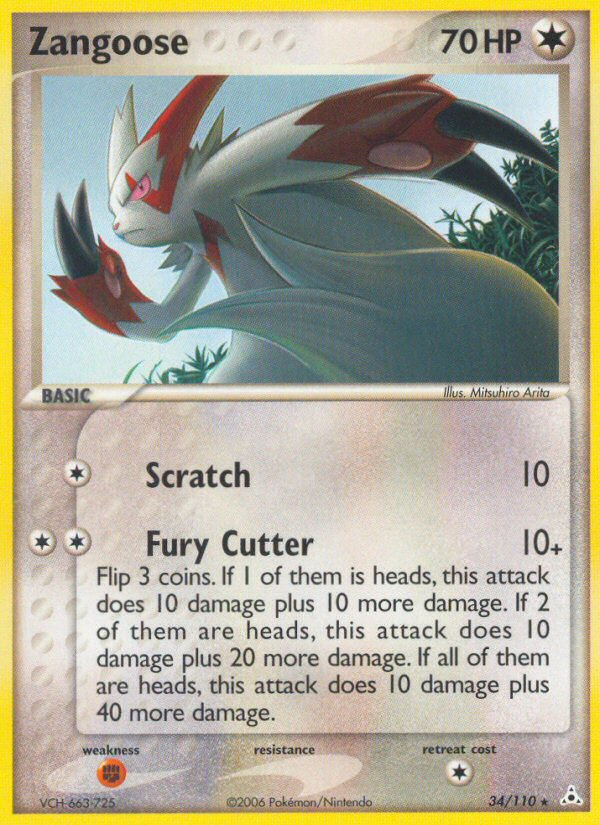 Zangoose (34/110) [EX: Holon Phantoms] | Rock City Comics