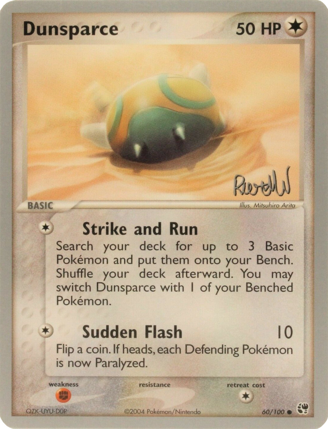 Dunsparce (60/100) (Rocky Beach - Reed Weichler) [World Championships 2004] | Rock City Comics