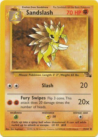 Sandslash (41/62) [Fossil Unlimited] | Rock City Comics