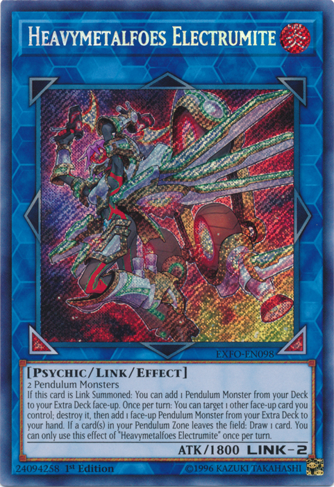 Heavymetalfoes Electrumite [EXFO-EN098] Secret Rare | Rock City Comics