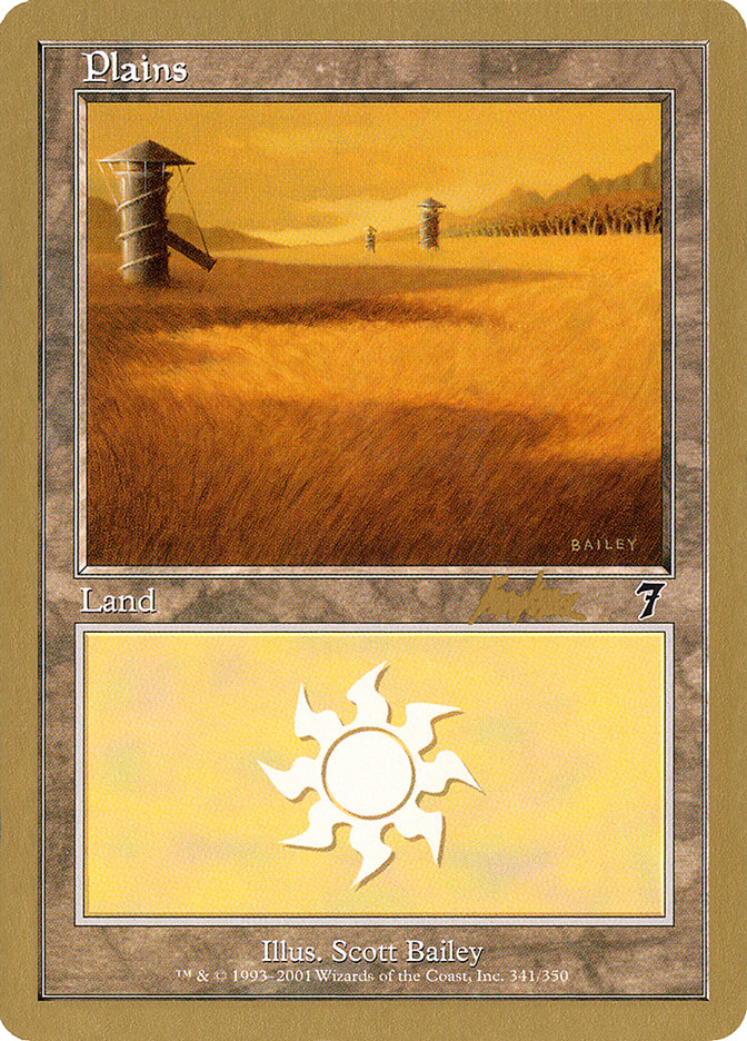 Plains (bk341) (Brian Kibler) [World Championship Decks 2002] | Rock City Comics