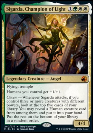 Sigarda, Champion of Light (Promo Pack) [Innistrad: Midnight Hunt Promos] | Rock City Comics