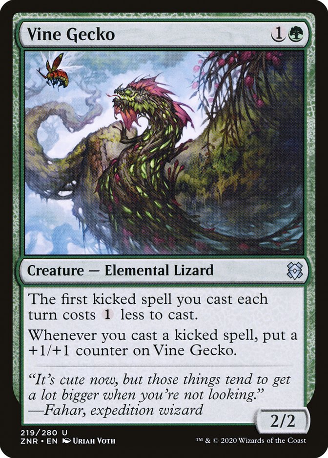 Vine Gecko [Zendikar Rising] | Rock City Comics