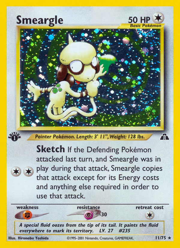 Smeargle (11/75) [Neo Discovery 1st Edition] | Rock City Comics